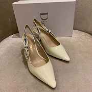 J'ADIOR SLINGBACK PUMP White Patent Calfskin - 3