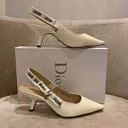 J'ADIOR SLINGBACK PUMP White Patent Calfskin - 2