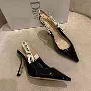 J'ADIOR SLINGBACK PUMP Black Patent Calfskin - KCC201VNR_S900 - 3