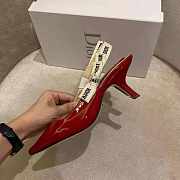Dior J'Adior Slingback Pumps In Red Patent Leathe - 2
