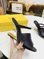 FENDI FIRST Black leather high-heeled sandals - 8R8212NA7F0QA1 - 3