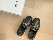 CELINE MARGARET LOAFER WITH TRIOMPHE CHAIN IN POLISHED BULL - 5