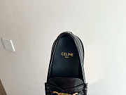 CELINE MARGARET LOAFER WITH TRIOMPHE CHAIN IN POLISHED BULL - 6