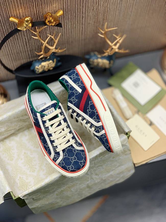 Gucci Tennis 1977 Blue Jeans 606111 HVK20 9766 - 1