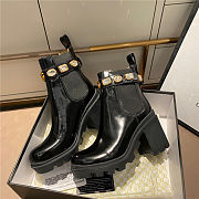 Gucci Trip Bootie with Jewels - 6
