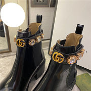 Gucci Trip Bootie with Jewels - 4