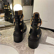 X4BAL Gucci Star And Bee Embroidered Boots - 4