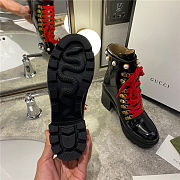 GUCCI Faux Pearl-embellished Leather Ankle Boots - 3