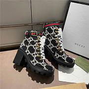 Gucci Wool GG Ankle Boots Black - 5