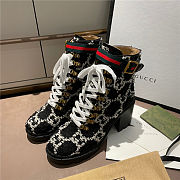 Gucci Wool GG Ankle Boots Black - 4