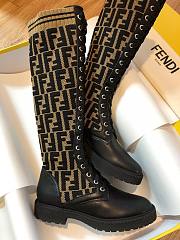 ROCKOKO Black leather ankle boots with stretch fabric 8W6789A3GXF0PMM1 - 2