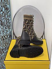 ROCKOKO Black leather biker boots with stretch fabric 8T6780A8C7F0PMM - 5