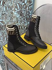 ROCKOKO Black leather biker boots with stretch fabric 8T6780A3H4F13MC - 5