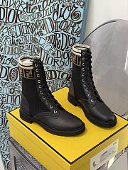 ROCKOKO Black leather biker boots with stretch fabric 8T6780A3H4F13MC - 2