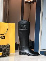 KARLIGRAPHY Black leather boots 8W8173AGDUF0ABB - 3