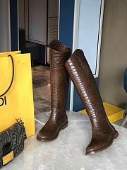 KARLIGRAPHY Brown leather boots 8W8173AGDWF08TP - 1