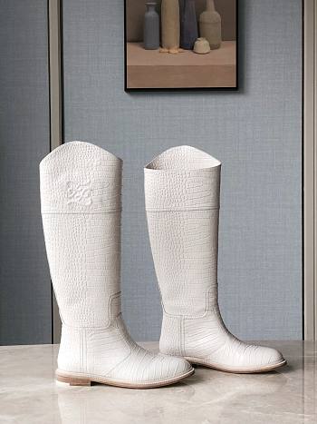 KARLIGRAPHY White leather boots 8W8173AGDWF0H0L