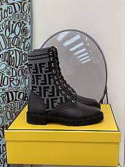 ROCKOKO Black leather short biker boots with stretch fabric 8T6780A8C7F1D0I  - 1