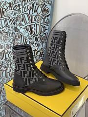 ROCKOKO Black leather short biker boots with stretch fabric 8T6780A8C7F1D0I  - 3