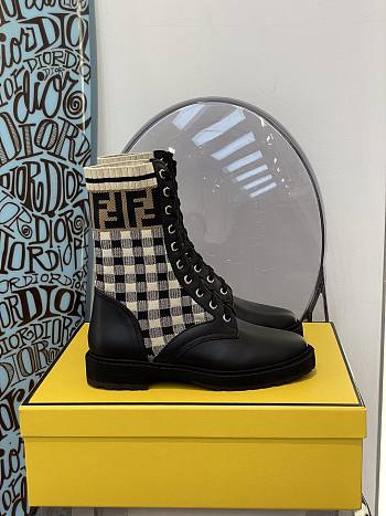 ROCKOKO Black leather biker boots with stretch fabric 8T6780AD7AF1BPG