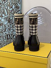 ROCKOKO Black leather biker boots with stretch fabric 8T6780AD7AF1BPG - 4