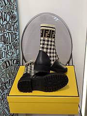 ROCKOKO Black leather biker boots with stretch fabric 8T6780AD7AF1BPG - 2