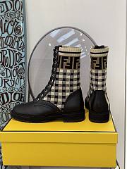 ROCKOKO Black leather biker boots with stretch fabric 8T6780AD7AF1BPG - 3