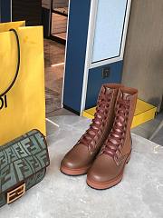 ROCKOKO Brown leather biker boots with stretch fabric 8T6780AGE5F1EUW - 3