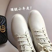 SIGNATURE White leather biker boots 8T8213AGEJF1FFA - 5