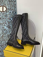 ROCKOKO Black leather ankle boots with stretch fabric 8W6789A3GXF1D0Iq - 1