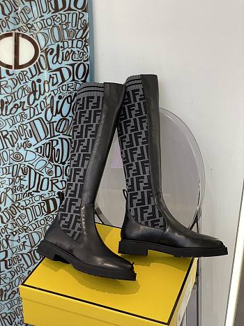 ROCKOKO Black leather ankle boots with stretch fabric 8W6789A3GXF1D0Iq