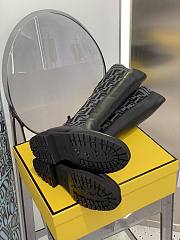 ROCKOKO Black leather ankle boots with stretch fabric 8W6789A3GXF1D0Iq - 6