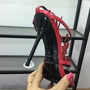 Saint Laurent Cassandra logo plaque 110mm sandals - Red 5358150NPVV - 5