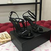Saint Laurent Cassandra logo plaque 110mm sandals - Black 5358150NPVV - 1
