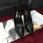 SAINT LAURENT Black & Gold Opyum 85 Heels 212418F122004 - 3
