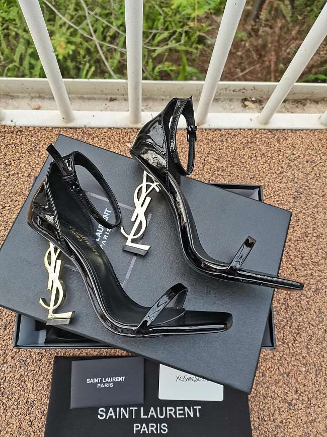 Saint Laurent Opyum 110mm Black Gold sandals 5576620NPVV - 1