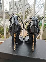 Saint Laurent Opyum 110mm Black Gold sandals 5576620NPVV - 3