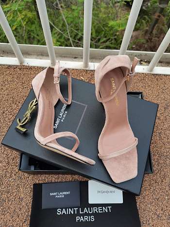 Saint Laurent Opyum Beige Pink 110mm sandals 5576620NPVV