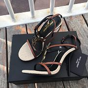 Saint Laurent Cassandra logo plaque 110mm sandals - Colour 5358150NPVV - 1