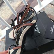 Saint Laurent Cassandra logo plaque 110mm sandals - Colour 5358150NPVV - 5