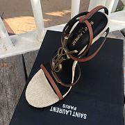 Saint Laurent Cassandra logo plaque 110mm sandals - Colour 5358150NPVV - 2