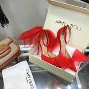 Jimmy Choo Aveline 100 sandals in Red - 2