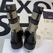 D-MAJOR ANKLE BOOT Taupe and Black Technical Fabric and Black Calfskin KCI676SCN_S46X - 4