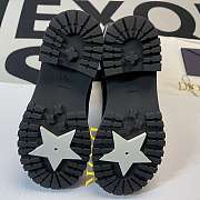 D-MAJOR BOOT Black and White Technical Fabric and Black Calfskin KCI611SCN_S52X - 5