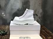 Alexander McQueen Tread Slick Lace Up Boot White 611706W4MV21000 - 5