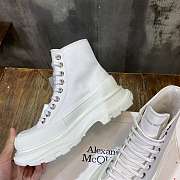 Alexander McQueen Tread Slick Lace Up Boot White 611706W4MV21000 - 4