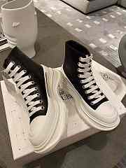 Alexander Mcqueen Chunky Sole High Black White  - 4