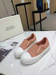 Alexander McQueen Deck Skate Plimsoll Lace-Up Magnolia (W) 654593 W4PQ1 - 4