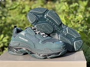 Balenciaga Triple S Clear Sole Full Dark Green 541624W2GA13210 - 3