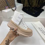 Alexander McQueen Tread Slick Lace Up Boot Beige - 2
